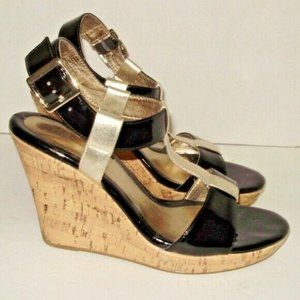 Croft And Barrow Wedge Open Toe Sandals Sz 9.5M